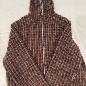 Our Legacy Checkered Wool Jacket in Red and Black